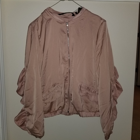 Pink Ruffle light weight jacket - Picture 2 of 2